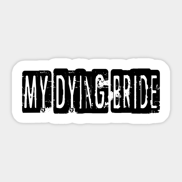 My Dying Bride Sticker by Texts Art